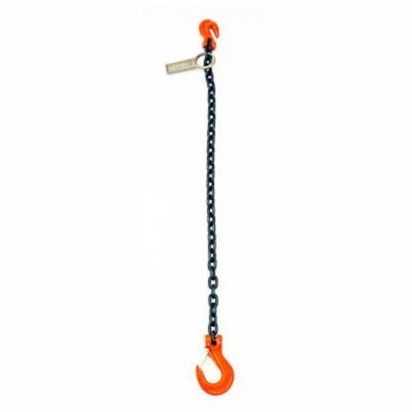 Mazzella Mazzella Lifting B151069 20' Single Leg Chain Sling W/ Sling/Grab Hook S5103820S02